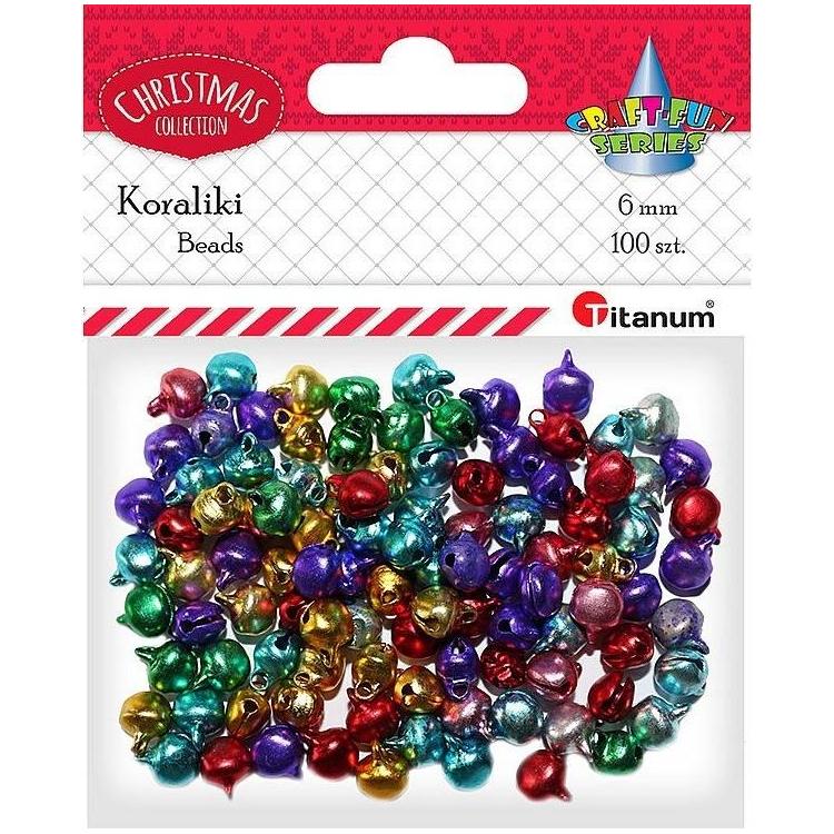 Dzwoneczki metalowe 6mm 100szt