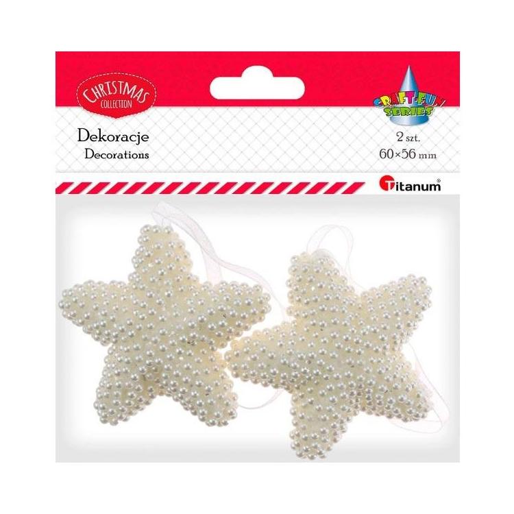 Zawieszki gwiazdki 60x56mm 2szt