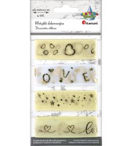 Wstążki z organzy 26mm x1m 4szt