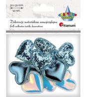 Dekoracje samoprzylepne serca 32x29mm 12szt