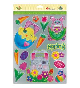 Naklejki foliowe metaliczne mix 14szt