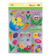 Naklejki foliowe metaliczne mix 14szt