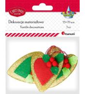 Filcowe serca 3szt
