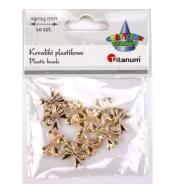 Koraliki plastikowe kokardki 5mm 10szt