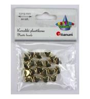 Koraliki plastikowe lustrzane serca 12x9mm 20szt