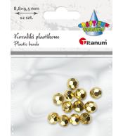 Koraliki plastikowe lustrzane fasetowane 10x9,5mm