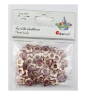 Koraliki plastikowe kwiatki 15mm 20g