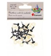 Nosy do maskotek plastikowe trójkątne 9x7mm 20szt