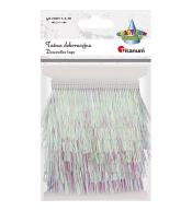 Taśma z frędzlami plastikowymi 40mm 1m biała