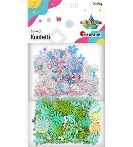 Konfetti Craft-Fun zestaw wzorów mix 2x15g
