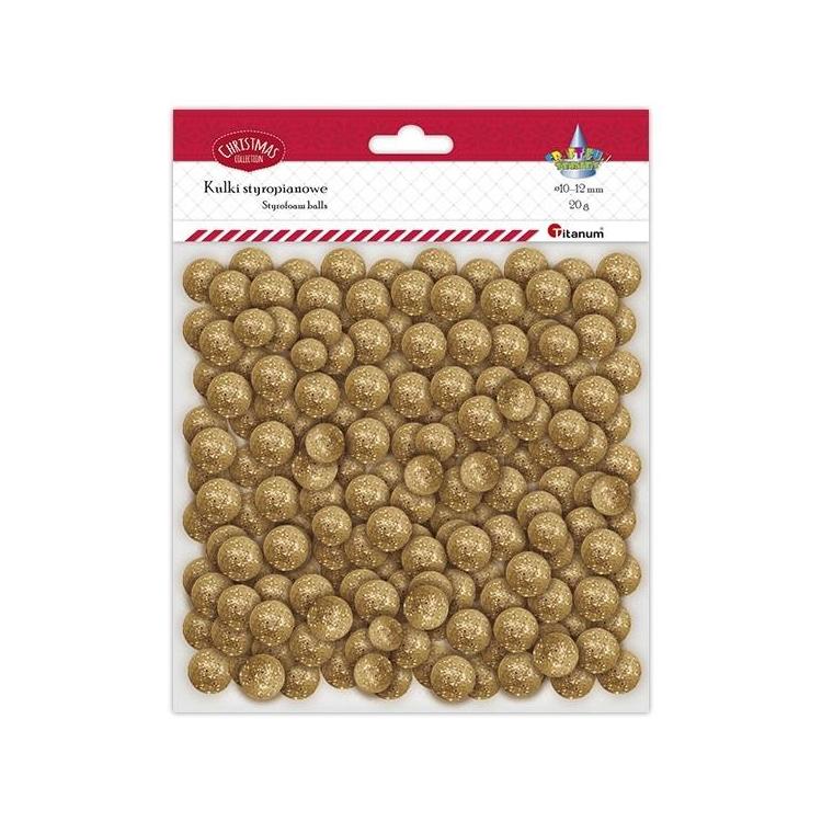 Kulki styropianowe mix złote 20g