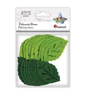 Filcowe liście 65x37mm mix 20szt