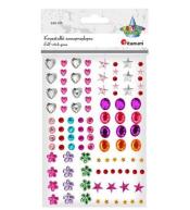 Kryształki samoprzylepne mix wzory i kolory 100szt