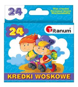 Kredki świecowe 24 kolory