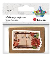 Dekoracje kartonowe notatki w pudełku 45szt