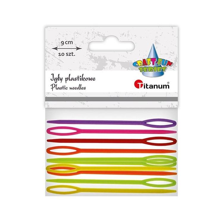 Igły plastikowe 90mm mix kolorów 10szt