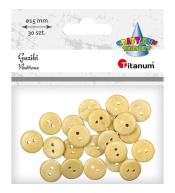 Guziki drewniane 30szt