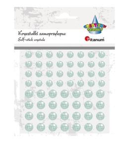 Kryształki samoprzylepne okrągłe blady nieb. 60szt