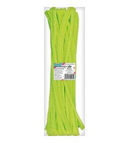 Druciki dekoracyjne 0,6x30cm fluo kanarkowe 50szt