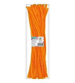 Druciki dekoracyjne 0,6x30cm pomarańcz jasne 50szt