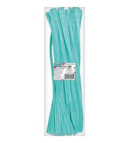 Druciki dekoracyjne 0,6x30cm turkusowe jasne 50szt