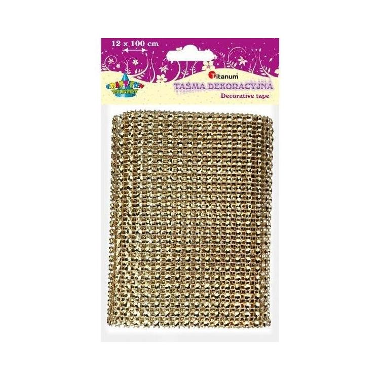 Taśma z kryształkami złota