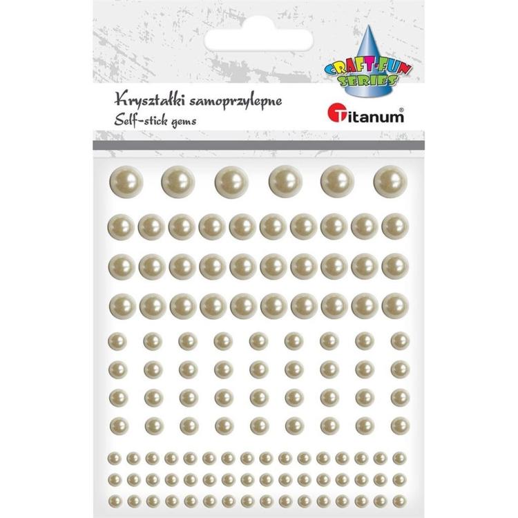 Kryształki samoprzylepne perełki mix 120szt