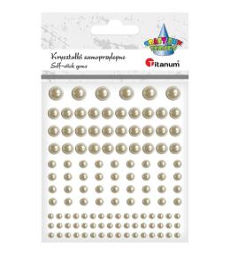 Kryształki samoprzylepne perełki mix 120szt