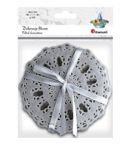 Filcowe podkładki ażurowe szare 4szt