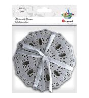 Filcowe podkładki ażurowe szare 4szt