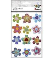 Dekoracje papierowe 3D kwiaty mix 12szt