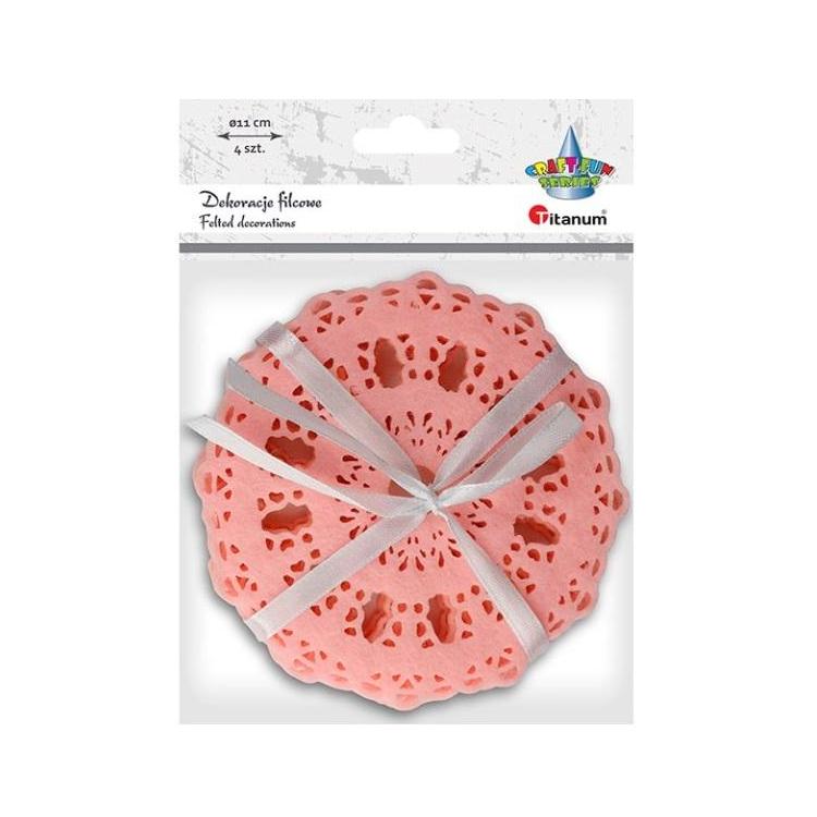 Filcowe podkładki ażurowe 4szt