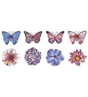 Naklejki papierowe na taśmie Wiosna-motyle 500szt