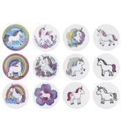Naklejki papierowe na taśmie Jednorożce 500szt
