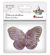 Dekoracje samoprzylepne motyle 80x62mm 2szt