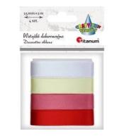 Wstążki satynowe 15mm/2m 6 kolorów