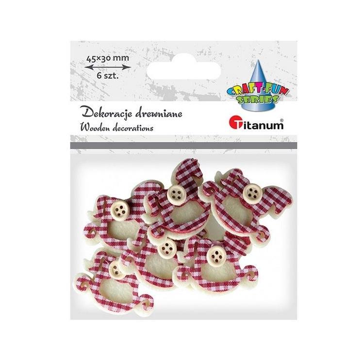 Filcowe koniki na biegunach 3D 6szt