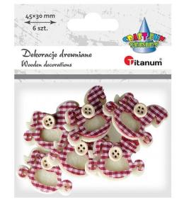 Filcowe koniki na biegunach 3D 6szt