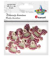 Filcowe koniki na biegunach 3D 6szt