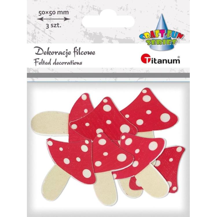 Drewniane muchomory 42x50mm 8szt