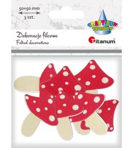 Drewniane muchomory 42x50mm 8szt