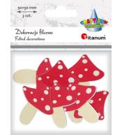 Drewniane muchomory 42x50mm 8szt