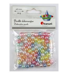 Koraliki plastikowe perełki 8mm 20g