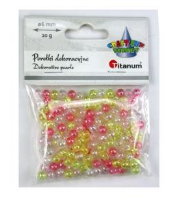 Koraliki plastikowe 6mm 20g