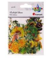 Naklejki foliowe kwiaty 40szt