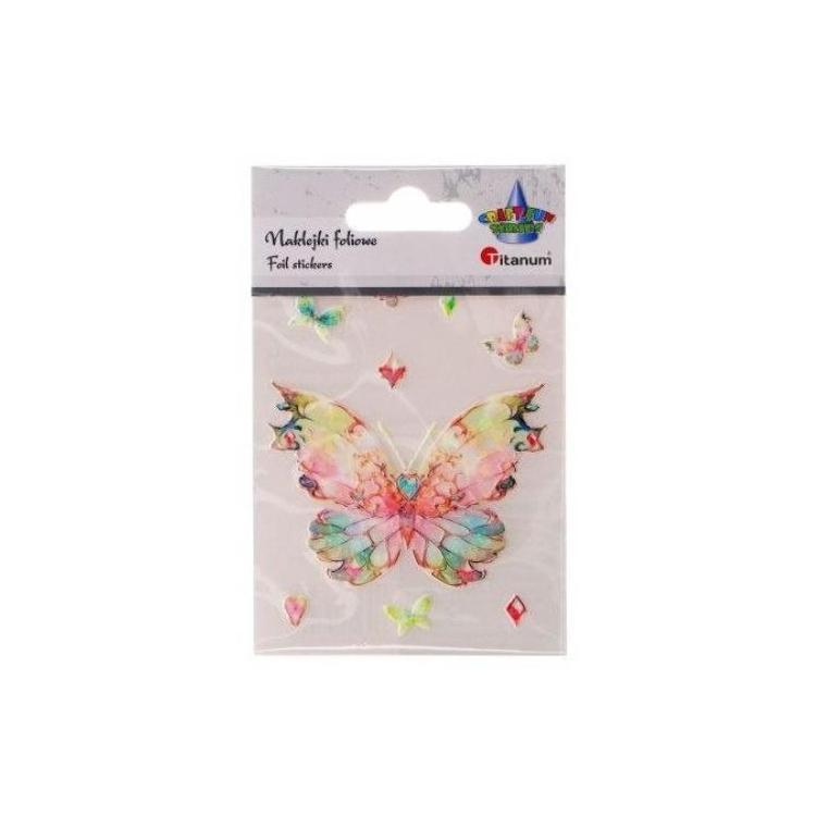 Naklejki foliowe motyl 74x55mm 9szt