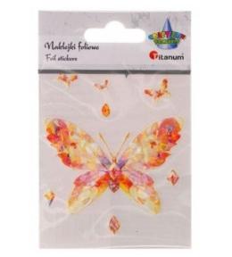 Naklejki foliowe motyl 77x55mm 9szt