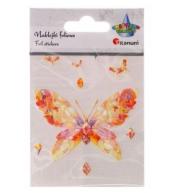 Naklejki foliowe motyl 77x55mm 9szt