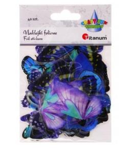 Naklejki foliowe motyle 40szt