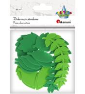 Naklejki piankowe liście paproci i grabu 20szt
